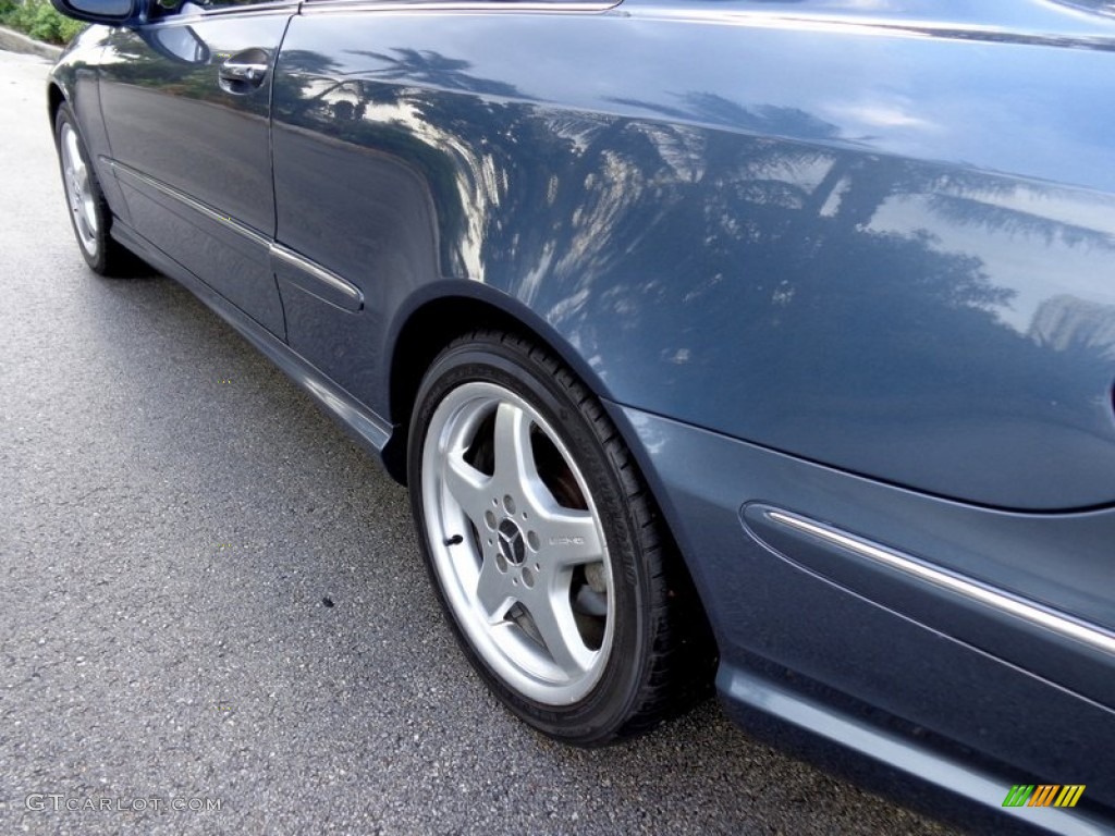 2004 CLK 500 Coupe - Cadet Blue Metallic / Charcoal photo #23