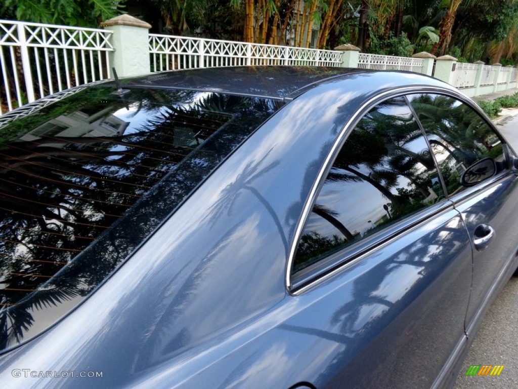 2004 CLK 500 Coupe - Cadet Blue Metallic / Charcoal photo #39
