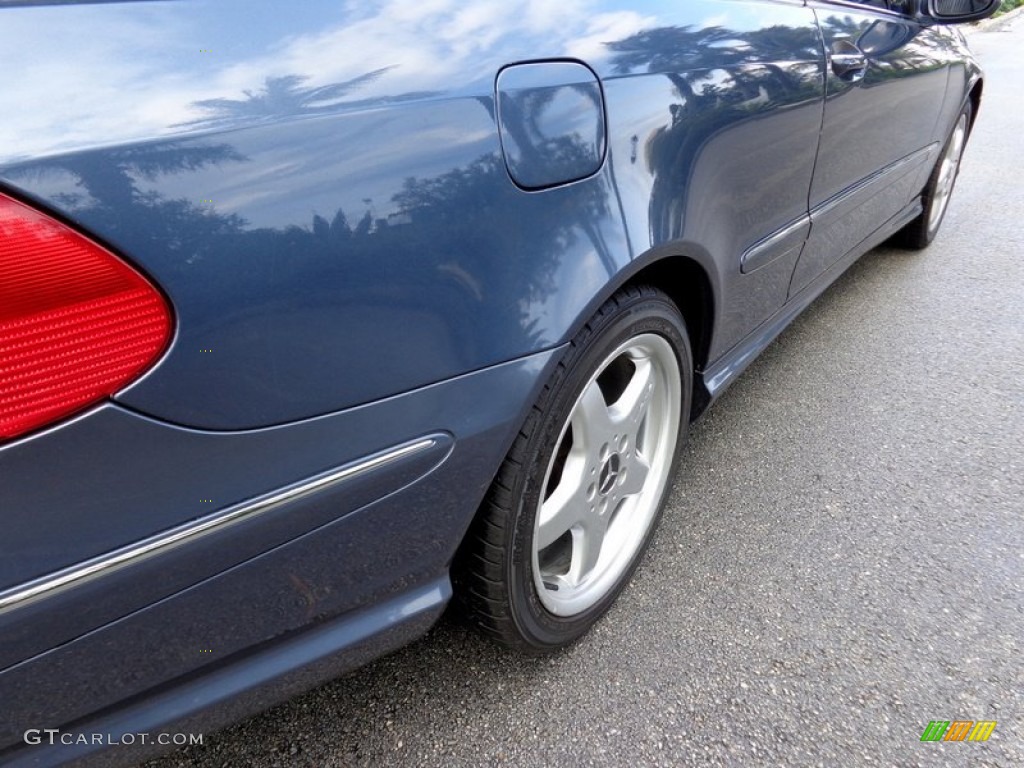 2004 CLK 500 Coupe - Cadet Blue Metallic / Charcoal photo #41