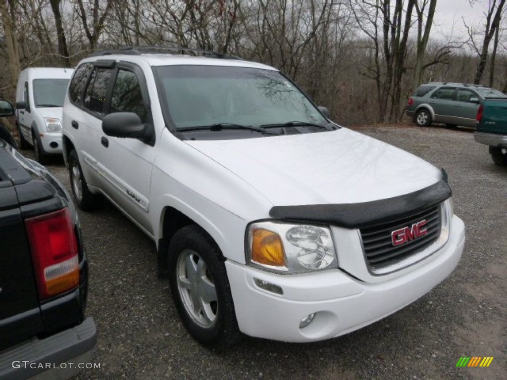 2002 Envoy SLE 4x4 - Summit White / Medium Pewter photo #1