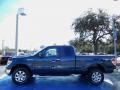 2014 Blue Jeans Ford F150 XLT SuperCab 4x4  photo #2