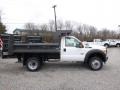 Oxford White - F550 Super Duty XL Regular Cab 4x4 Dump Truck Photo No. 1