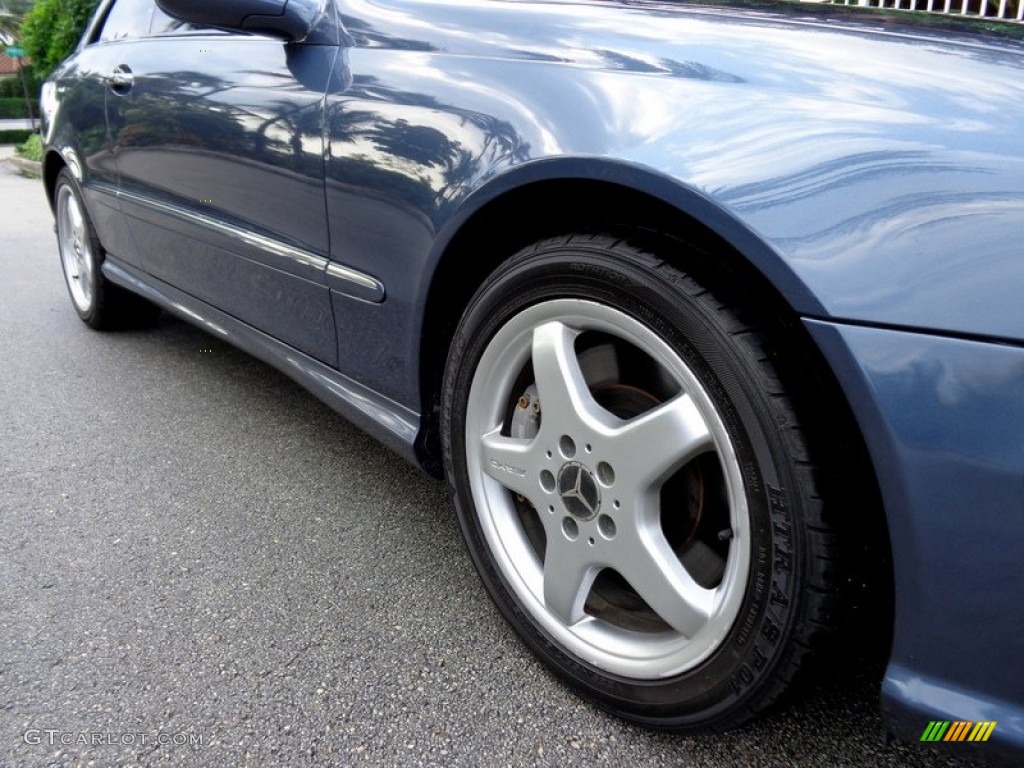 2004 CLK 500 Coupe - Cadet Blue Metallic / Charcoal photo #49