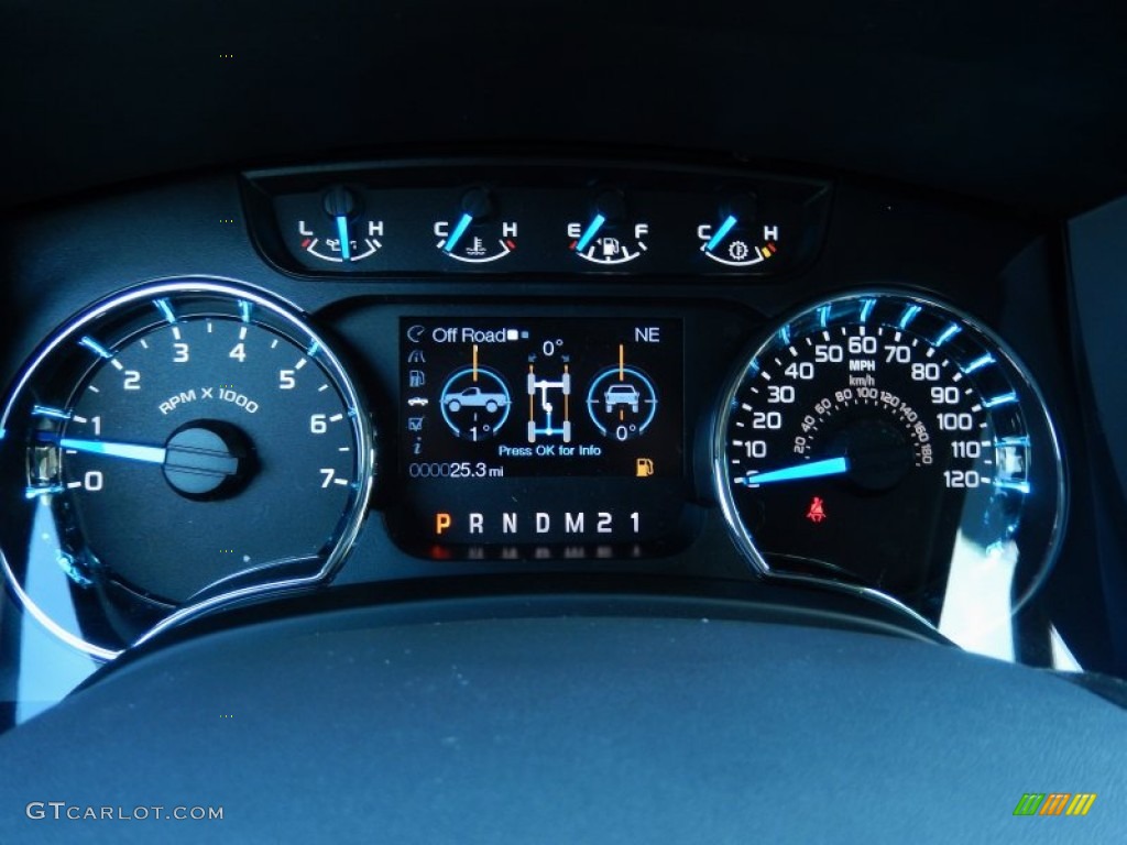 2014 Ford F150 XLT SuperCab 4x4 Gauges Photo #88602742