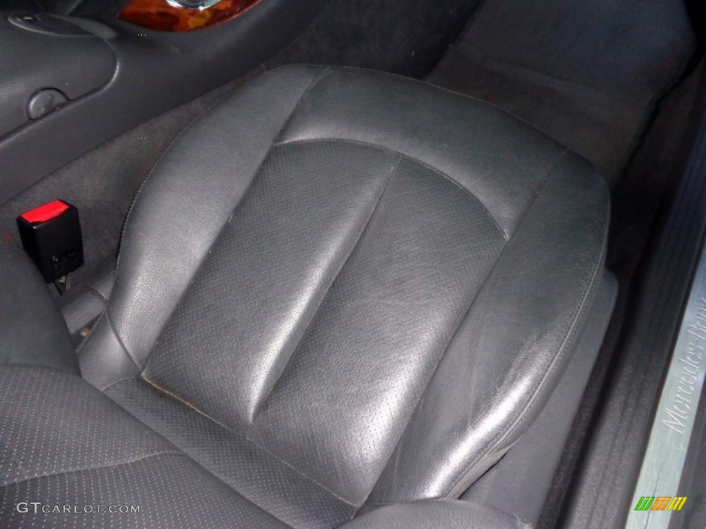 2004 CLK 500 Coupe - Cadet Blue Metallic / Charcoal photo #62