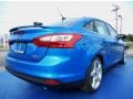 2014 Blue Candy Ford Focus Titanium Sedan  photo #3