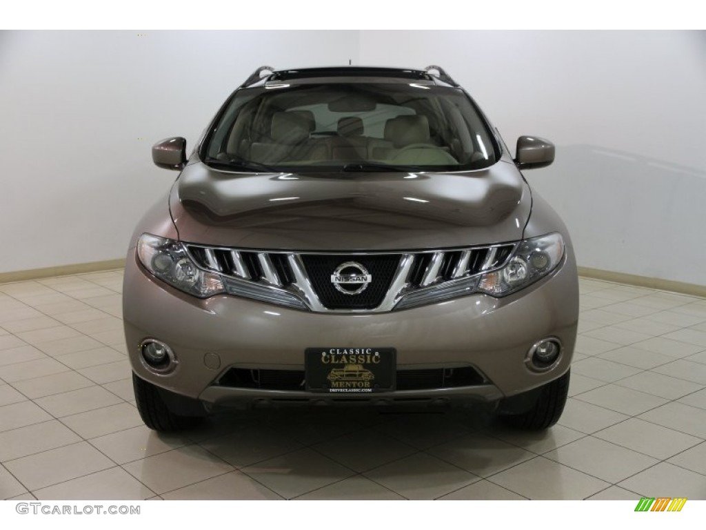 2009 Murano SL AWD - Tinted Bronze Metallic / Beige photo #2