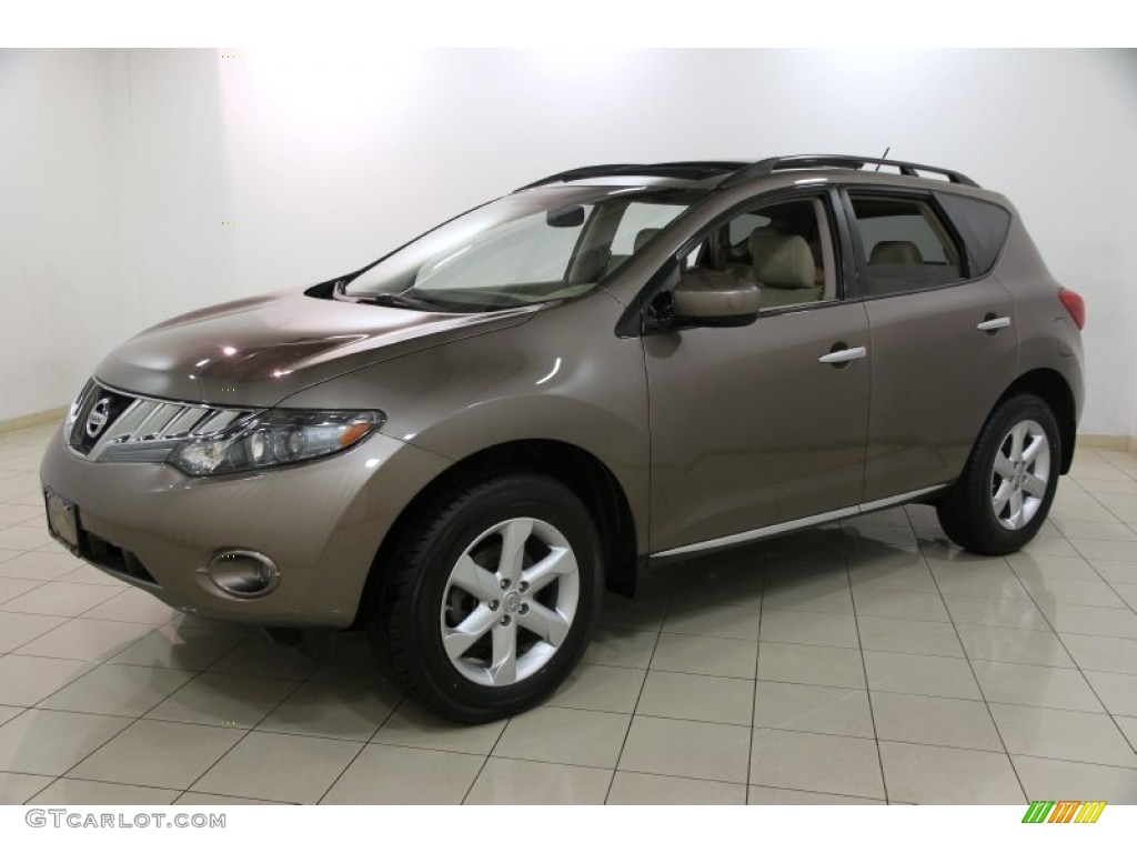 2009 Murano SL AWD - Tinted Bronze Metallic / Beige photo #3