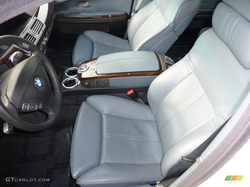 Lava Blue Interior 2008 BMW 7 Series 750Li Sedan Photo #88604845