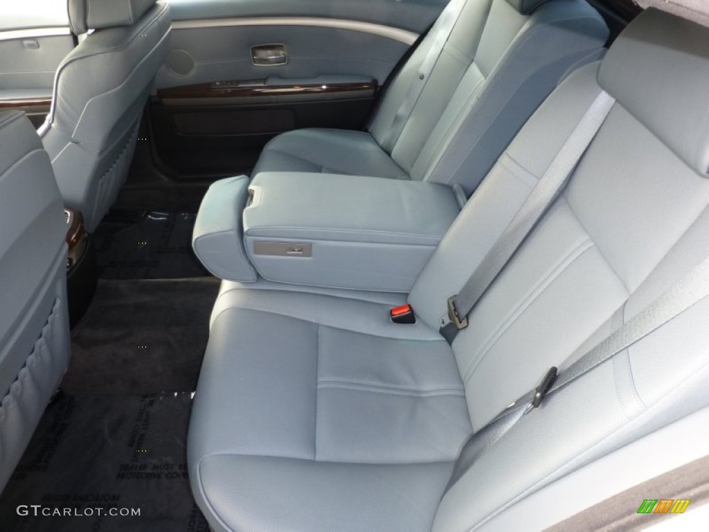 Lava Blue Interior 2008 BMW 7 Series 750Li Sedan Photo #88604893
