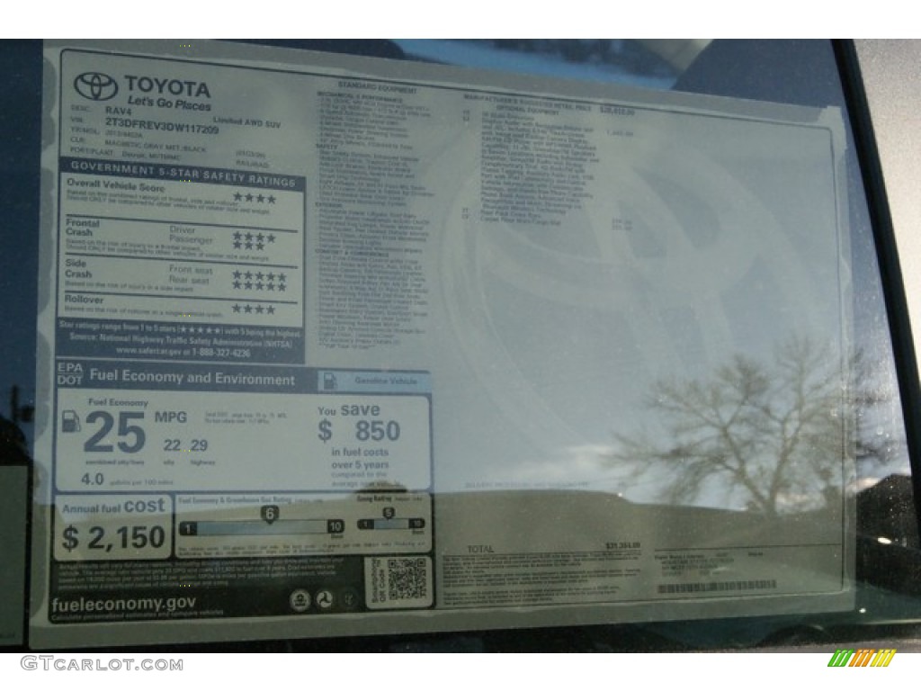 2013 RAV4 Limited AWD - Magnetic Gray Metallic / Black photo #10