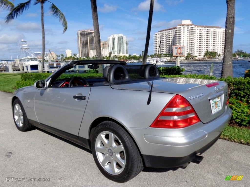 1998 SLK 230 Kompressor Roadster - Brilliant Silver Metallic / Salsa Red photo #1