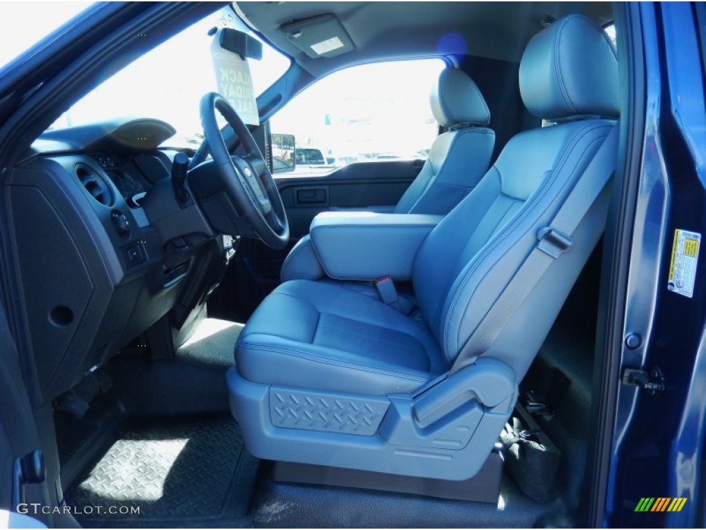 2014 F150 XL Regular Cab - Blue Jeans / Steel Grey photo #6
