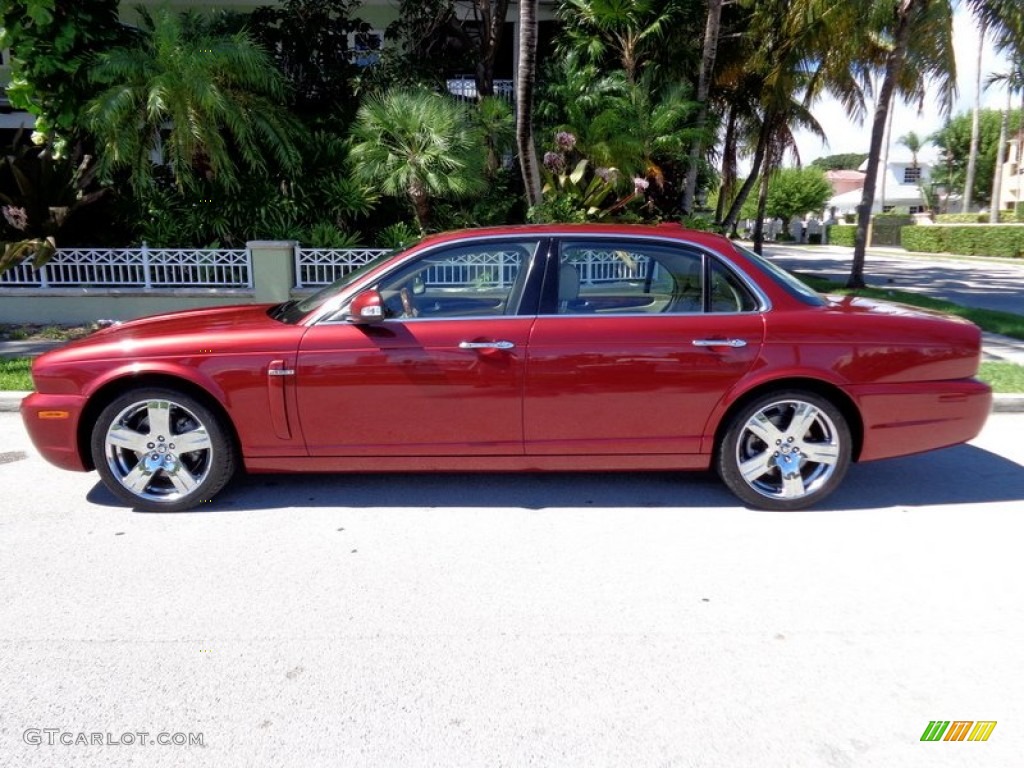 Radiance Red Metallic 2008 Jaguar XJ XJ8 L Exterior Photo #88607668