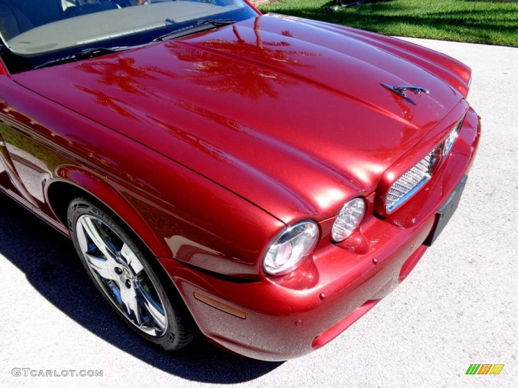 2008 XJ XJ8 L - Radiance Red Metallic / Champagne/Mocha photo #35