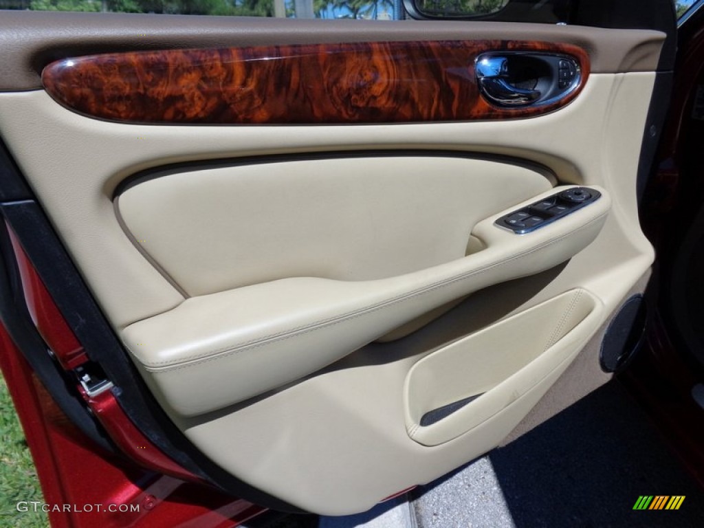 2008 Jaguar XJ XJ8 L Champagne/Mocha Door Panel Photo #88608784