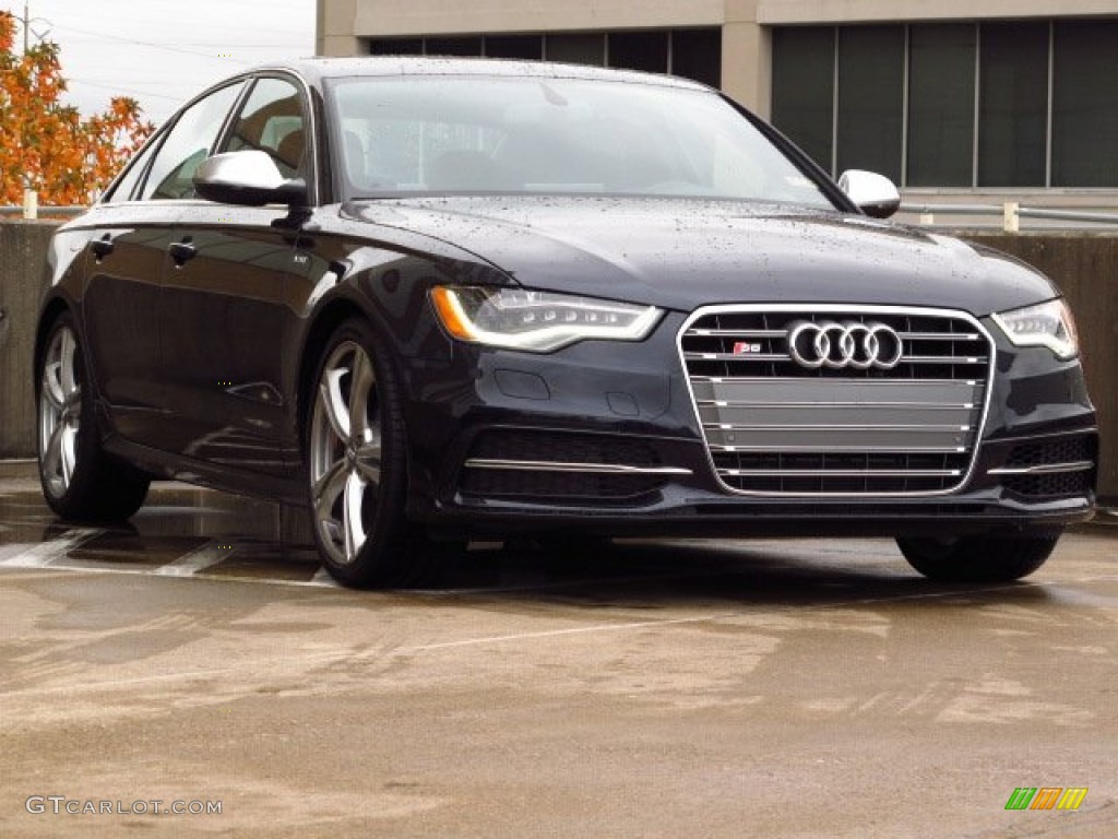 2014 S6 Prestige quattro Sedan - Moonlight Blue Metallic / Black Valcona photo #1