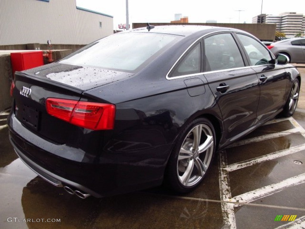 2014 S6 Prestige quattro Sedan - Moonlight Blue Metallic / Black Valcona photo #2