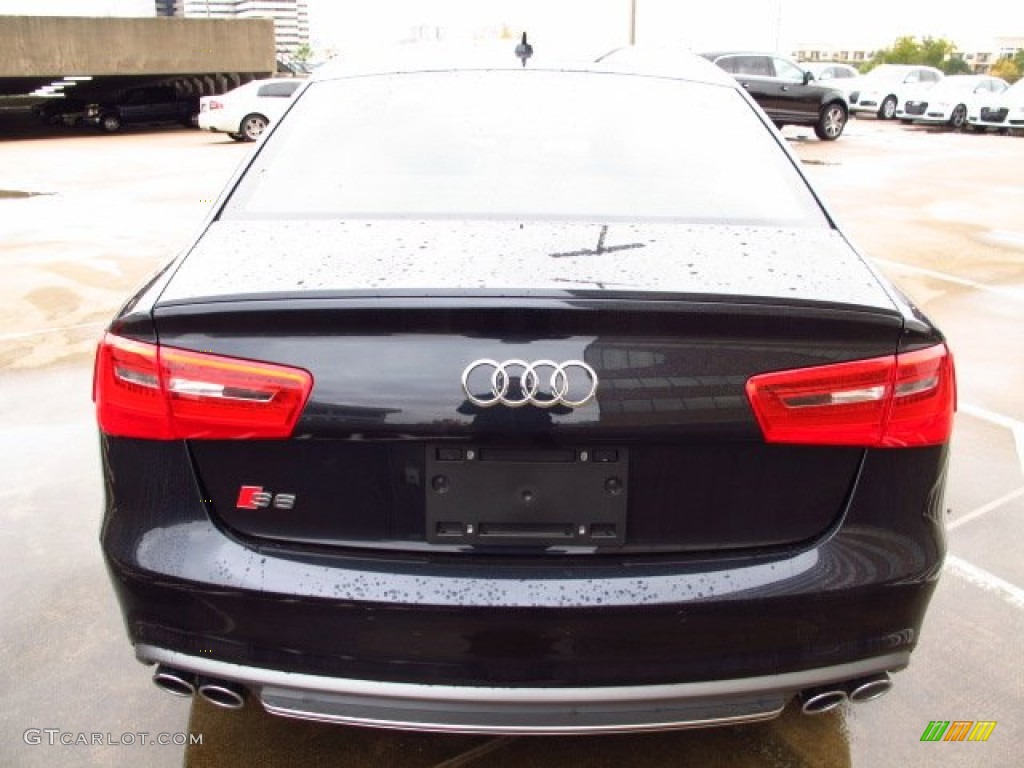2014 S6 Prestige quattro Sedan - Moonlight Blue Metallic / Black Valcona photo #3