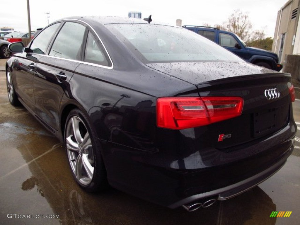 2014 S6 Prestige quattro Sedan - Moonlight Blue Metallic / Black Valcona photo #4