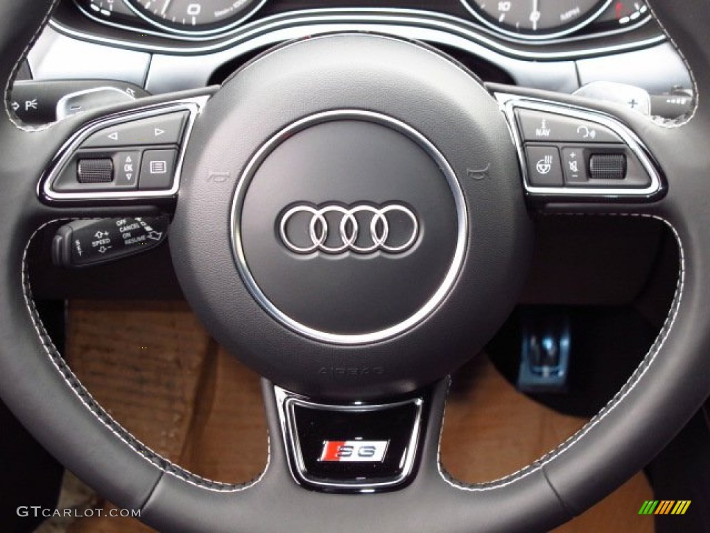 2014 S6 Prestige quattro Sedan - Moonlight Blue Metallic / Black Valcona photo #16