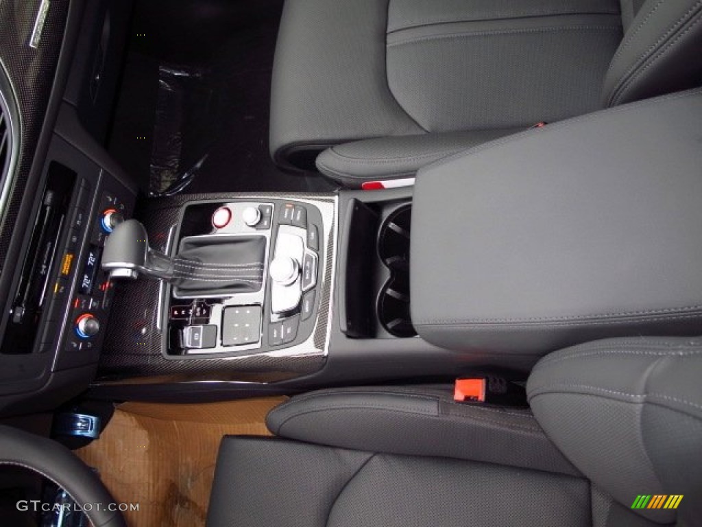 2014 S6 Prestige quattro Sedan - Moonlight Blue Metallic / Black Valcona photo #17