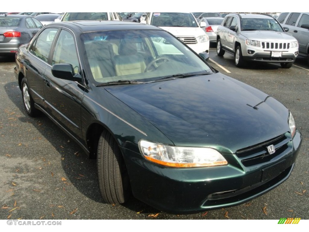 1999 Accord EX Sedan - Dark Emerald Pearl / Ivory photo #2