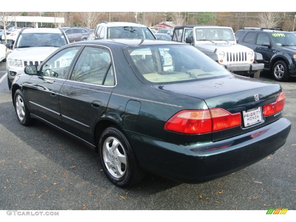 1999 Accord EX Sedan - Dark Emerald Pearl / Ivory photo #4