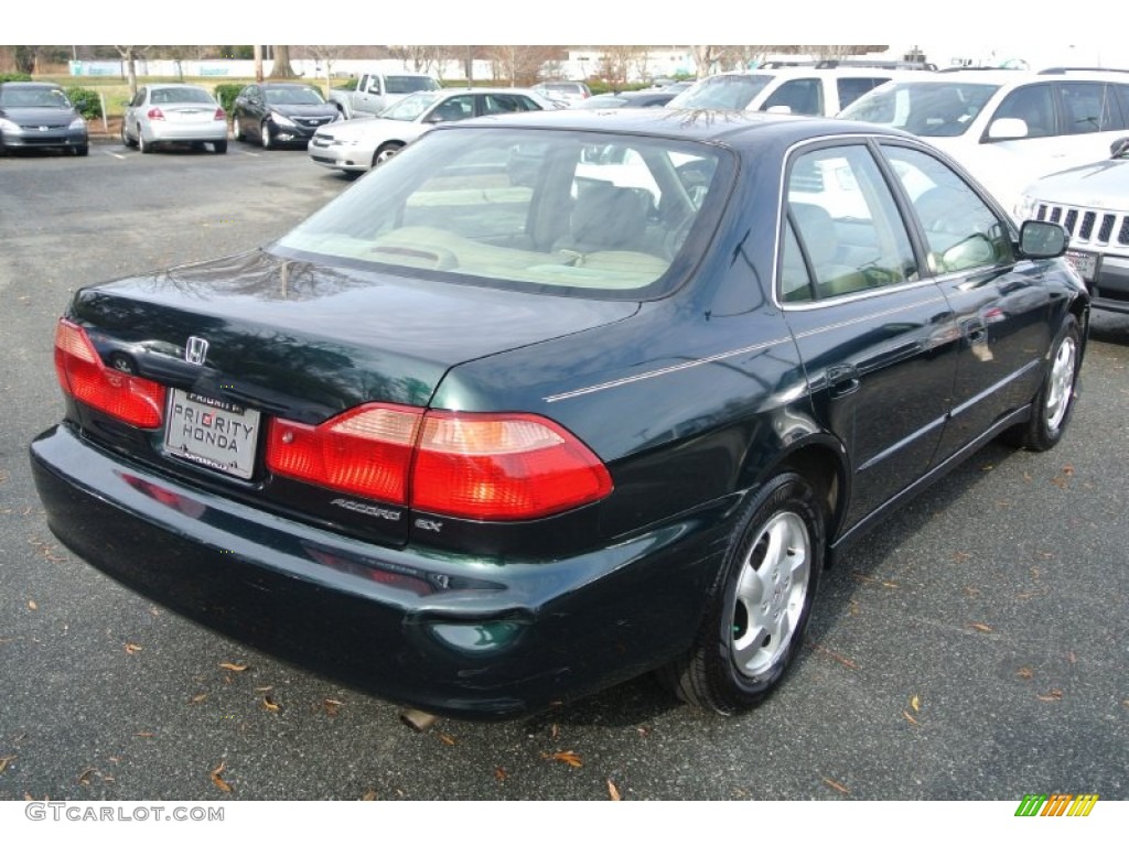 1999 Accord EX Sedan - Dark Emerald Pearl / Ivory photo #5