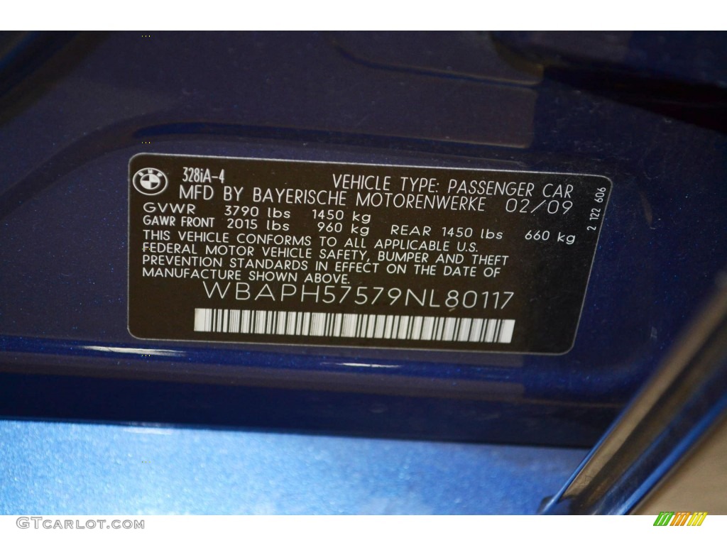 2009 3 Series 328i Sedan - Montego Blue Metallic / Beige photo #11