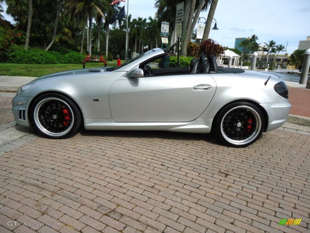 Iridium Silver Metallic 2005 Mercedes-Benz SLK 55 AMG Roadster Exterior Photo #88611571