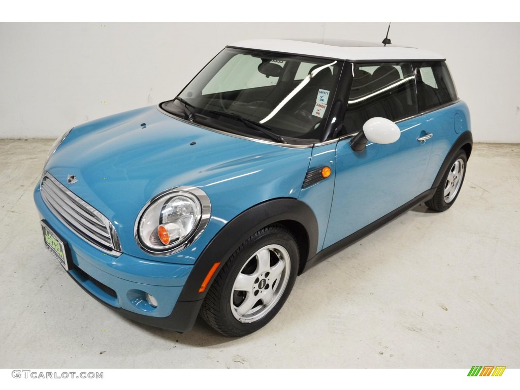 2008 Cooper Hardtop - Oxygen Blue / Grey/Black photo #8