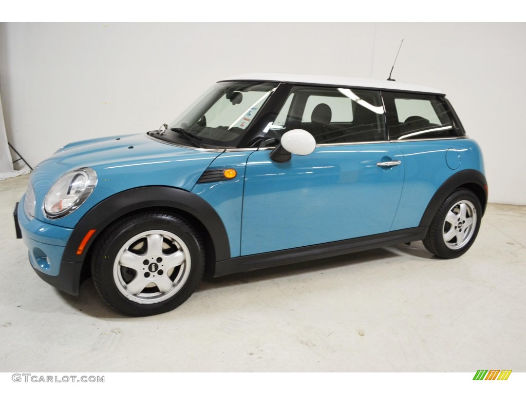 2008 Cooper Hardtop - Oxygen Blue / Grey/Black photo #9