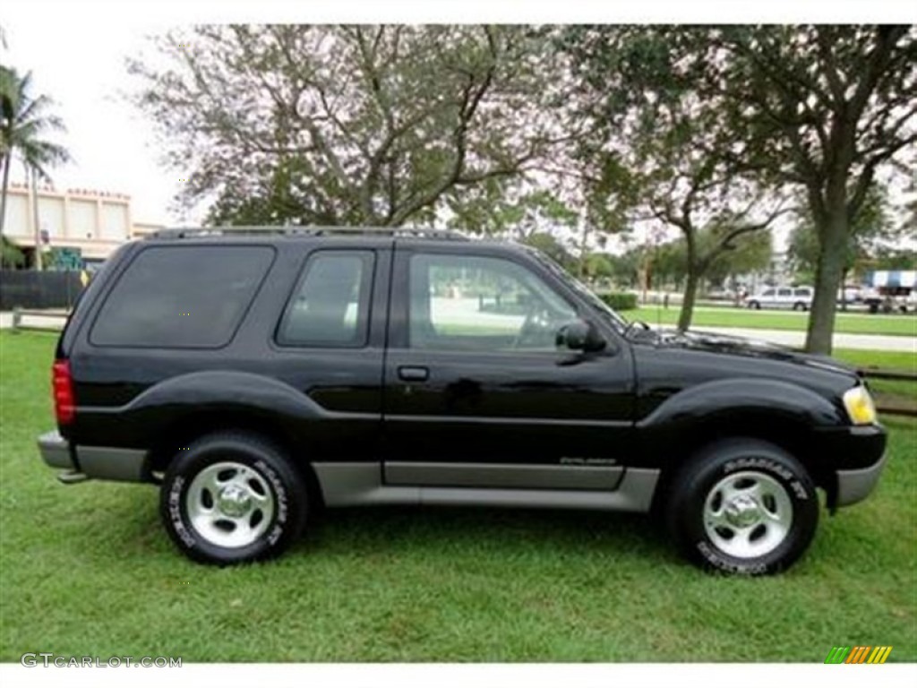 2001 Explorer Sport - Black / Medium Prairie Tan photo #2