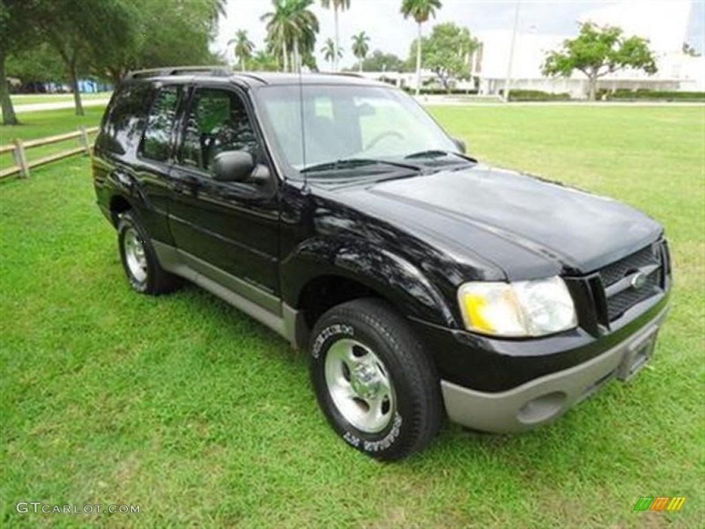 2001 Explorer Sport - Black / Medium Prairie Tan photo #3