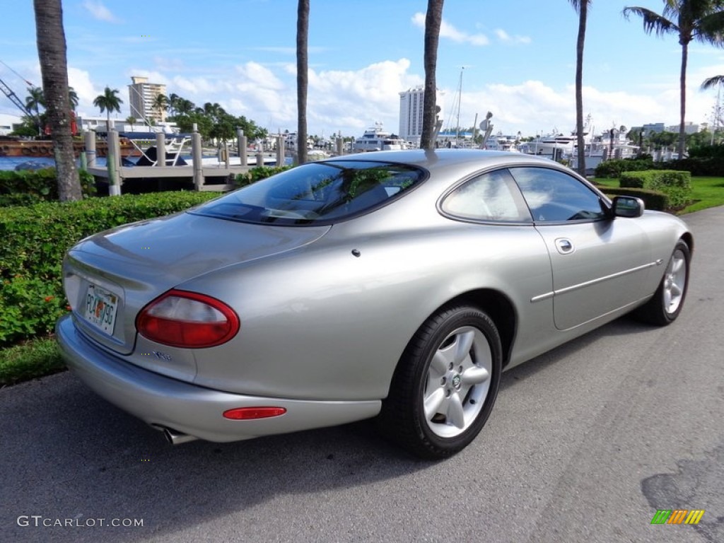 1999 XK XK8 Coupe - Meteorite SIlver Metallic / Oatmeal photo #5