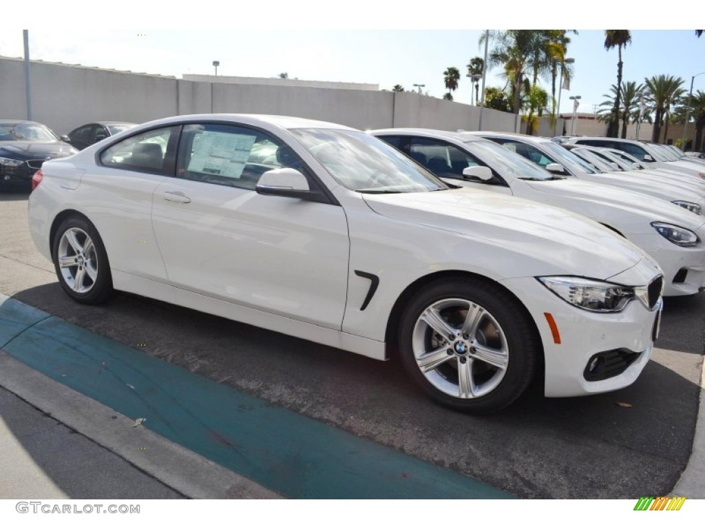 Alpine White 2014 BMW 4 Series 428i Coupe Exterior Photo #88613659