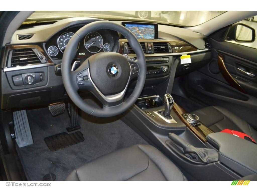 Black Interior 2014 BMW 4 Series 428i Coupe Photo #88613818