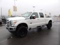 White Platinum Metallic Tri-Coat - F250 Super Duty Lariat Crew Cab 4x4 Photo No. 5