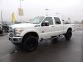 2011 White Platinum Metallic Tri-Coat Ford F250 Super Duty Lariat Crew Cab 4x4  photo #5