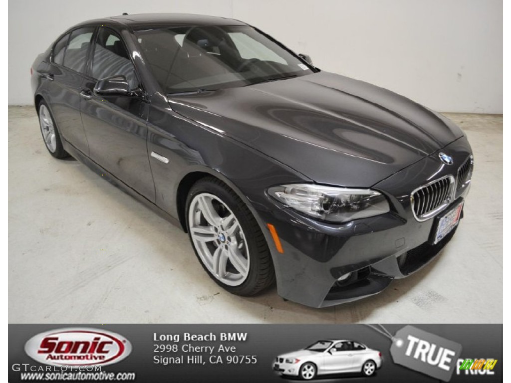 2014 5 Series 535i Sedan - Black Sapphire Metallic / Black photo #1