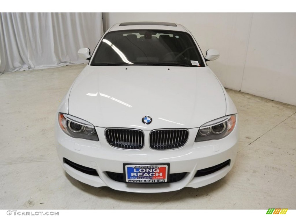 2013 1 Series 135i Coupe - Alpine White / Black photo #5