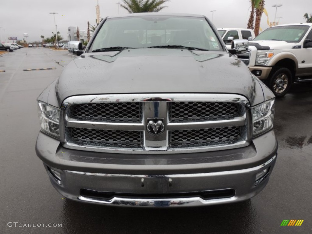 2010 Ram 1500 Laramie Crew Cab 4x4 - Mineral Gray Metallic / Dark Slate/Medium Graystone photo #2