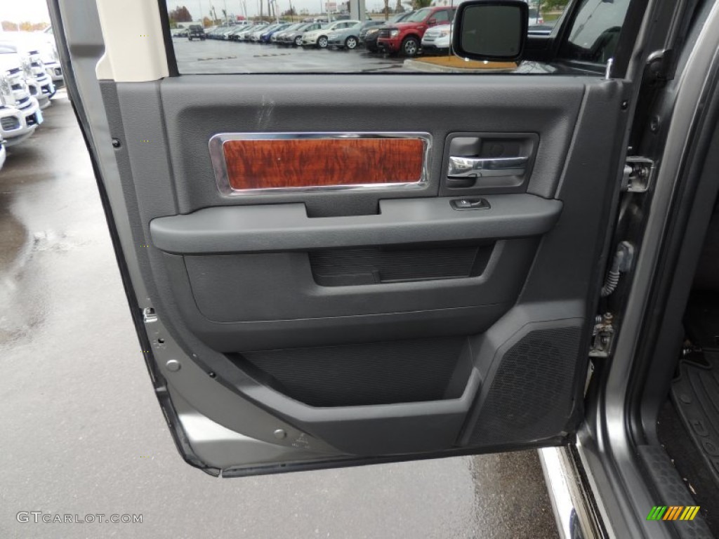 2010 Ram 1500 Laramie Crew Cab 4x4 - Mineral Gray Metallic / Dark Slate/Medium Graystone photo #13