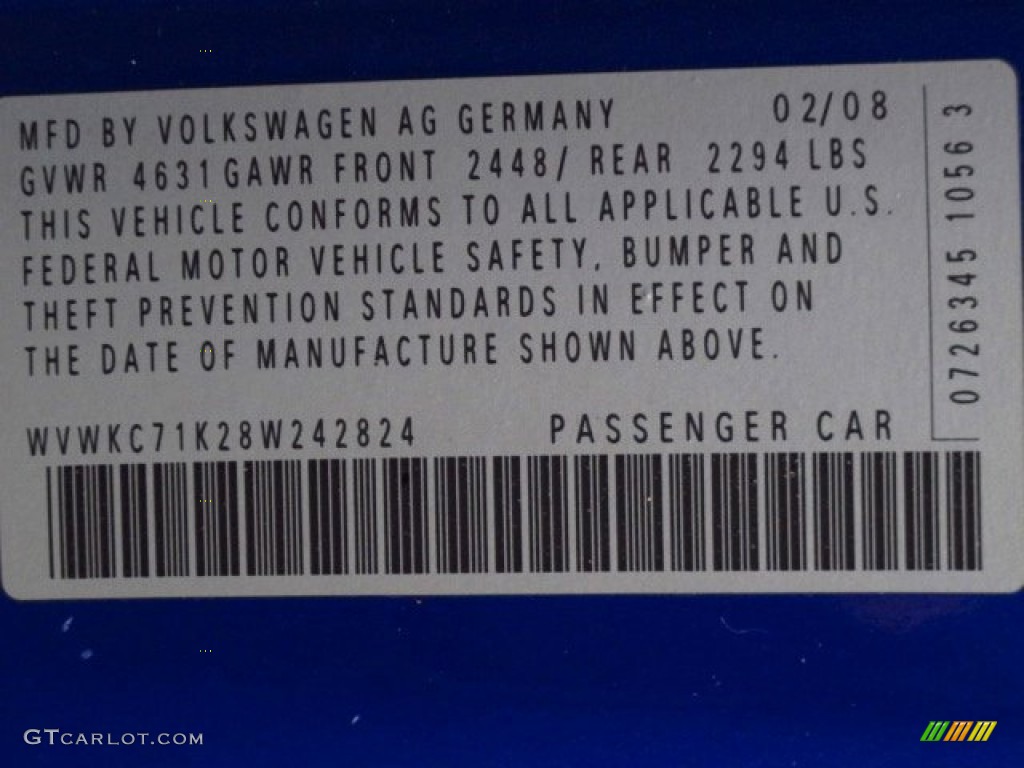 2008 R32  - Deep Blue Metallic / Anthracite photo #27