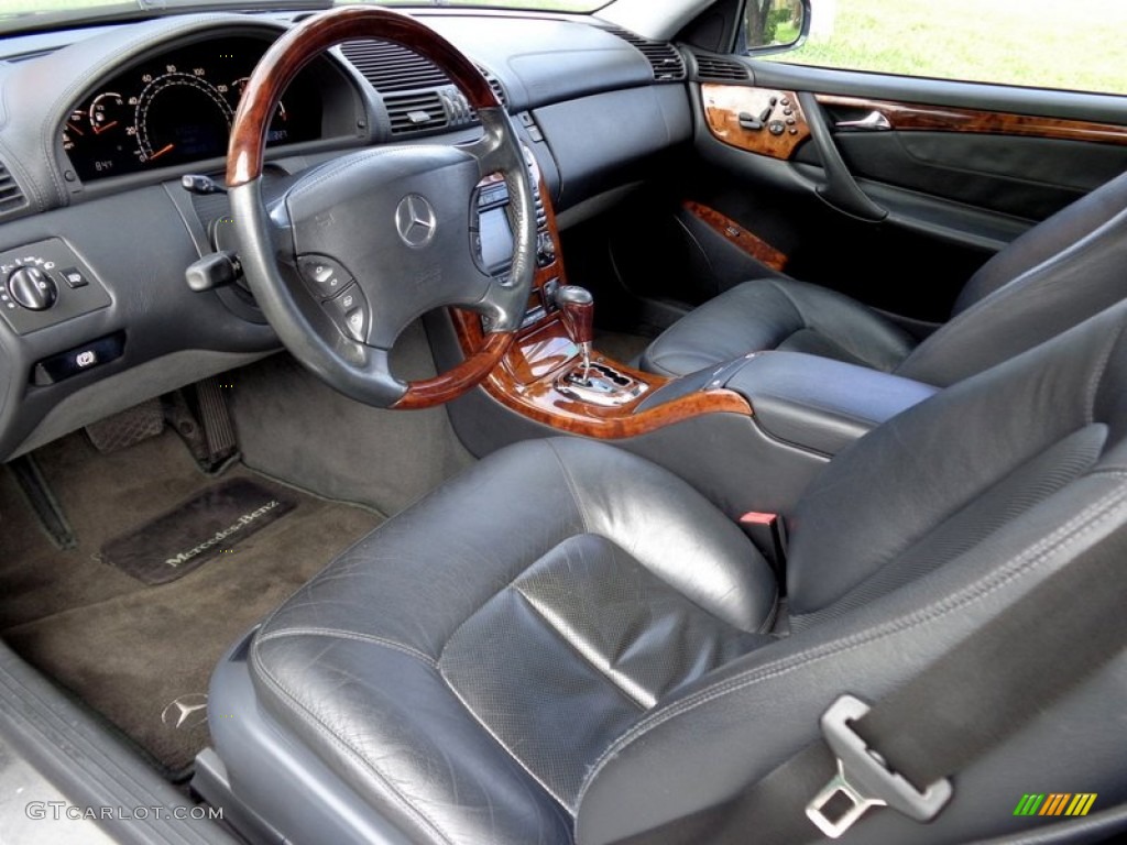 Charcoal Interior 2002 Mercedes-Benz CL 500 Photo #88615561
