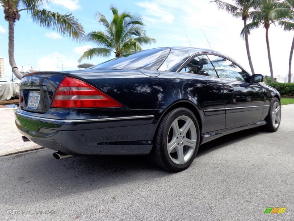 2002 CL 500 - Black Opal Metallic / Charcoal photo #44