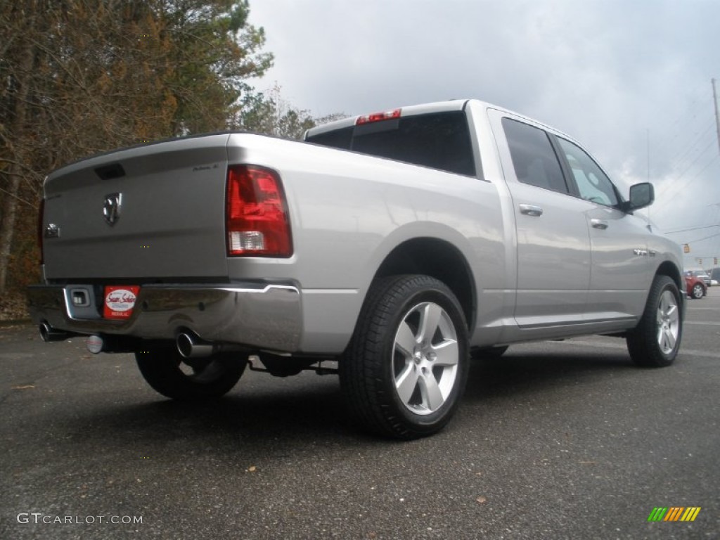 2009 Ram 1500 Big Horn Edition Crew Cab - Bright Silver Metallic / Dark Slate/Medium Graystone photo #3