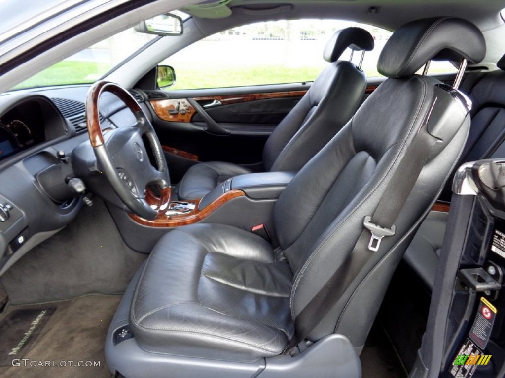 Charcoal Interior 2002 Mercedes-Benz CL 500 Photo #88615849