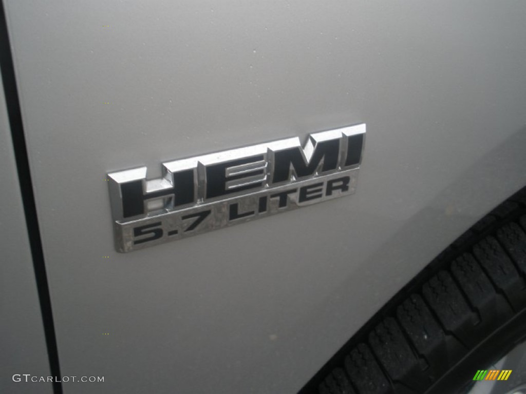 2009 Ram 1500 Big Horn Edition Crew Cab - Bright Silver Metallic / Dark Slate/Medium Graystone photo #13